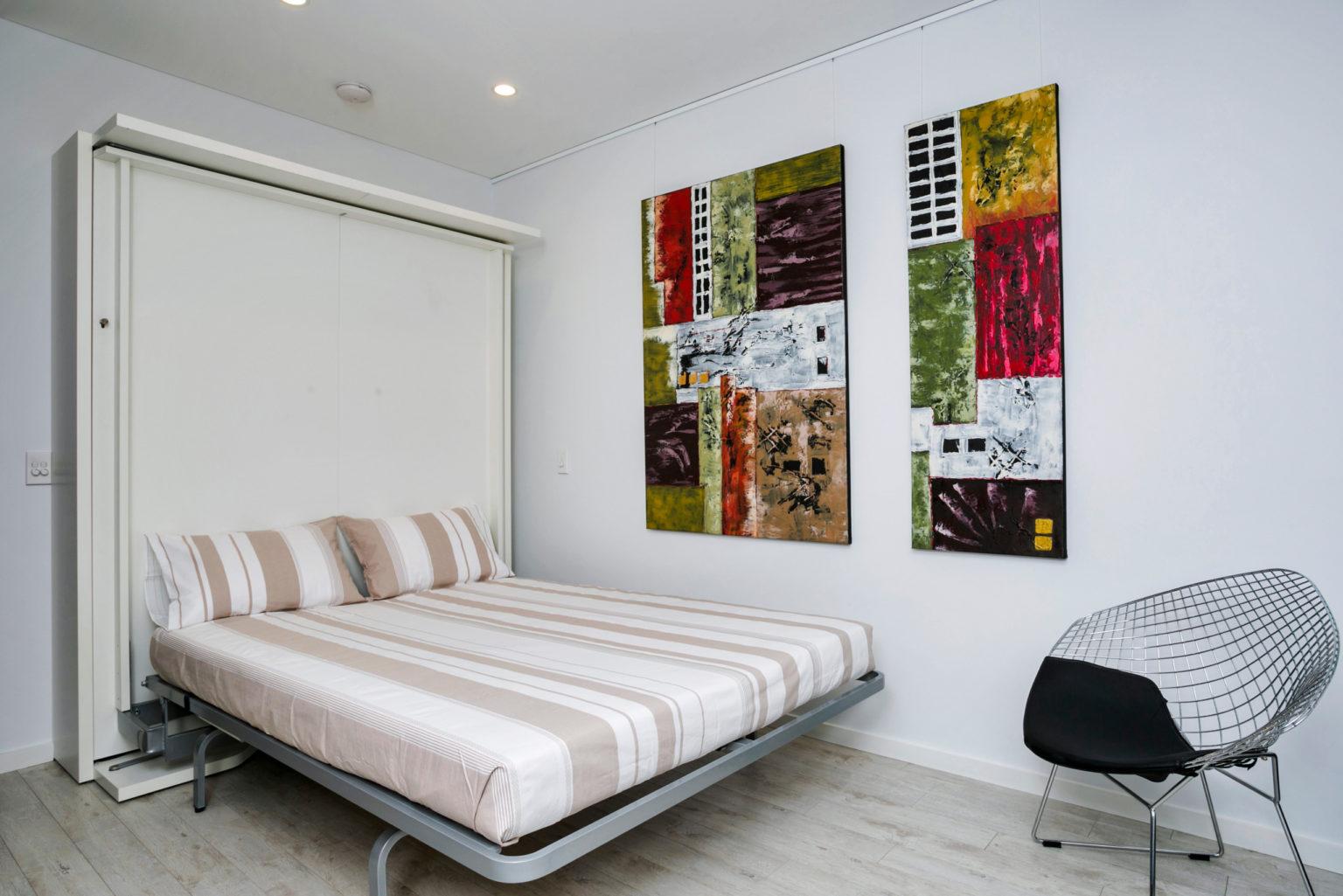 Photo of a contemporary bedroom in Sydney.